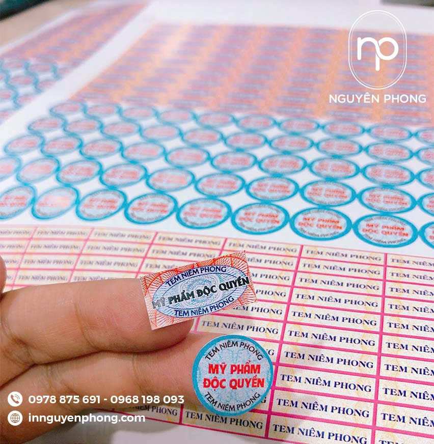 Mẫu tem bảo hành giấy vỡ